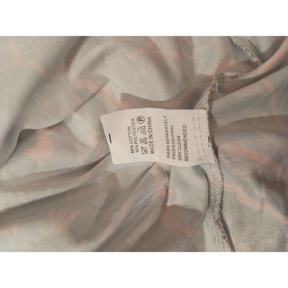 Camisa Open Top Size L Multicolor Floral Pockets - Picture 9 of 9